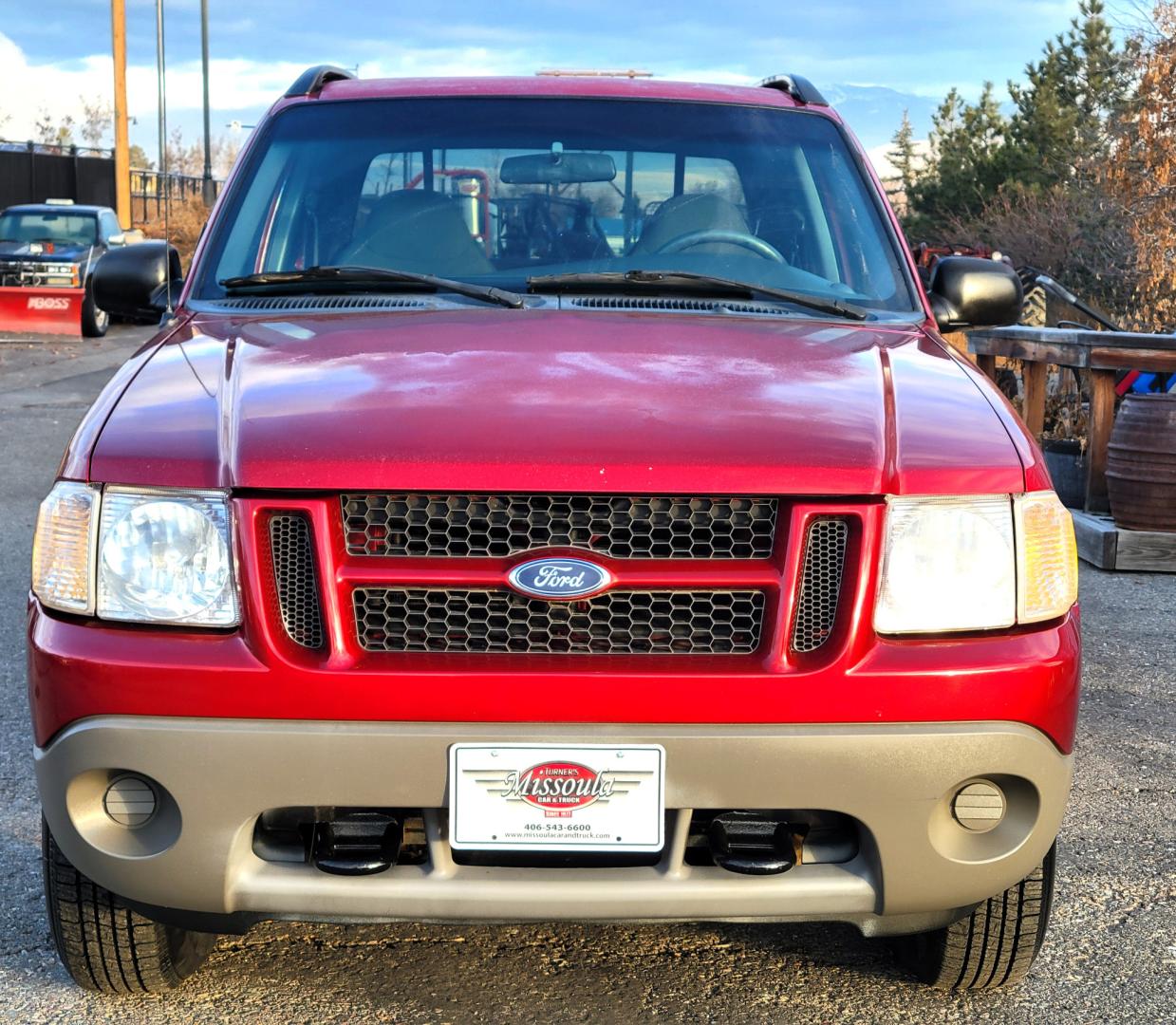 2001 Red /Gray Ford Explorer Sport Trac Sport Trac (1FMZU77E41U) with an 4.0L V6 engine, Automatic transmission, located at 450 N Russell, Missoula, MT, 59801, (406) 543-6600, 46.874496, -114.017433 - Highly Desirable little 4WD. Only 86K Miles. Air. Cruise. Tilt. Power Drivers Seat. Power Windows and Locks. AM FM CD Changer. Clean Carfax. This vehicle is more then 20 years old and is not eligible for lending through our finance companies. - Photo#2